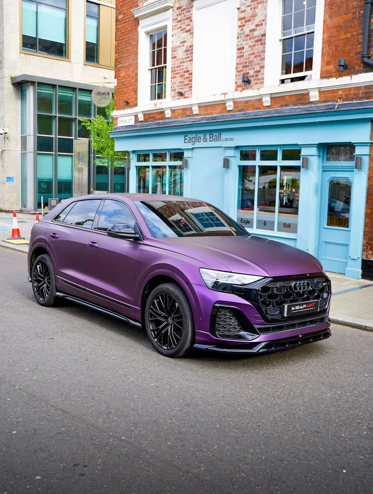 Audi Q8 Satin Metallic Venetian Violet Wrap in Birmingham