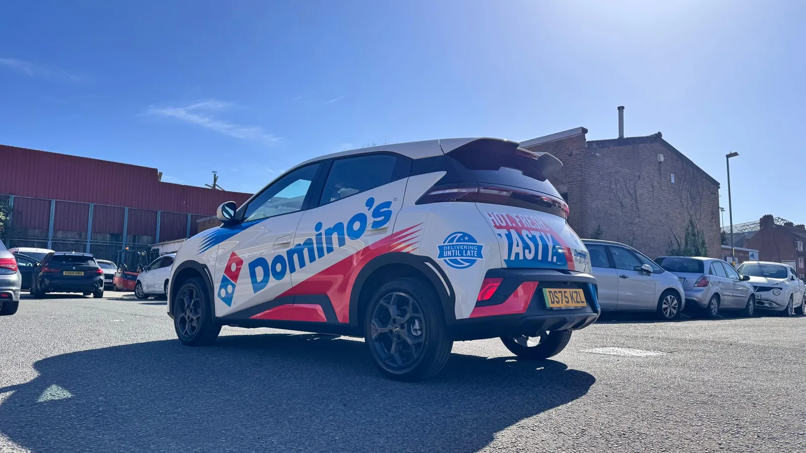 Dominos Fleet Branding BYD Electric Vehicle Birmingham