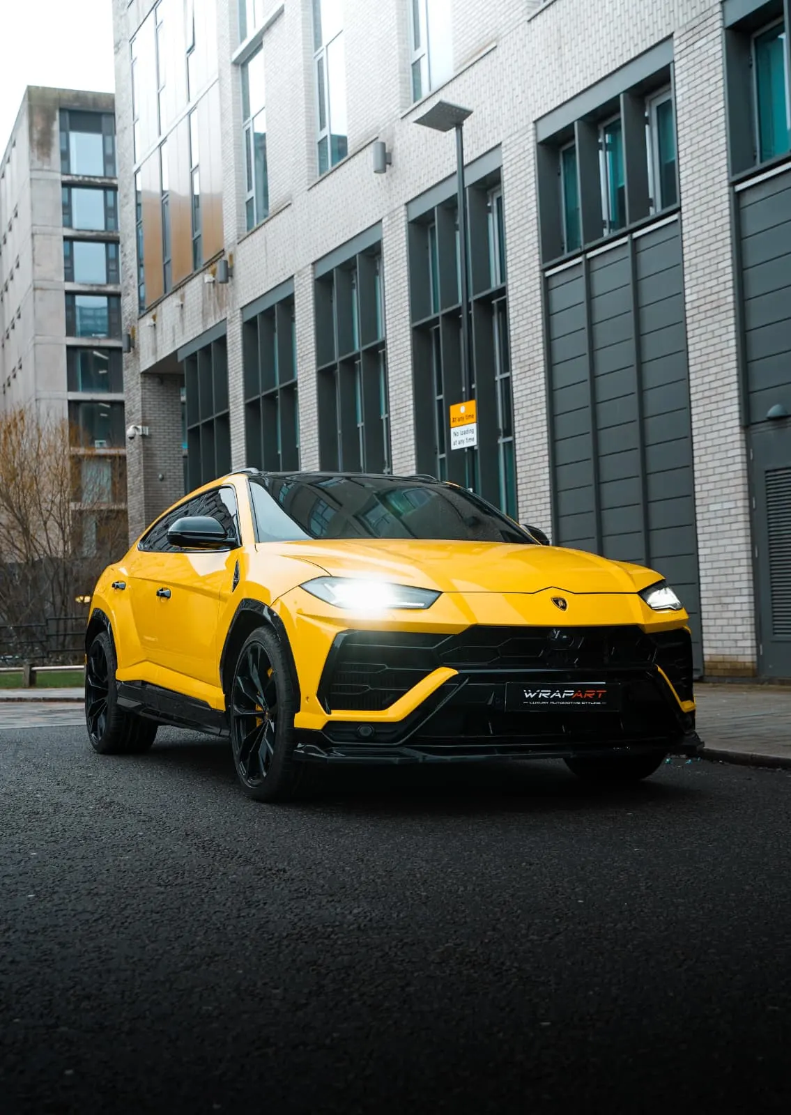 Lamborghini Urus 3M High Gloss Yellow Colour Change Wrap and Caliper Paint in Birmingham
