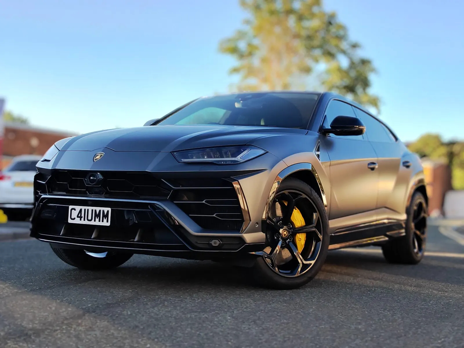 Lamborghini Urus with satin paint protection film