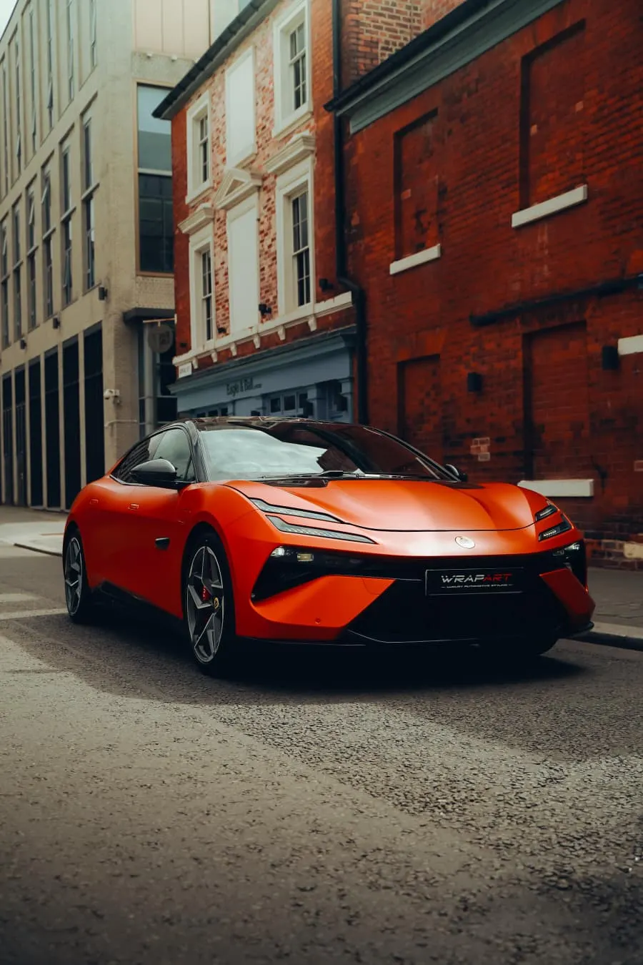 Lotus Emeya in satin burnt orange wrap