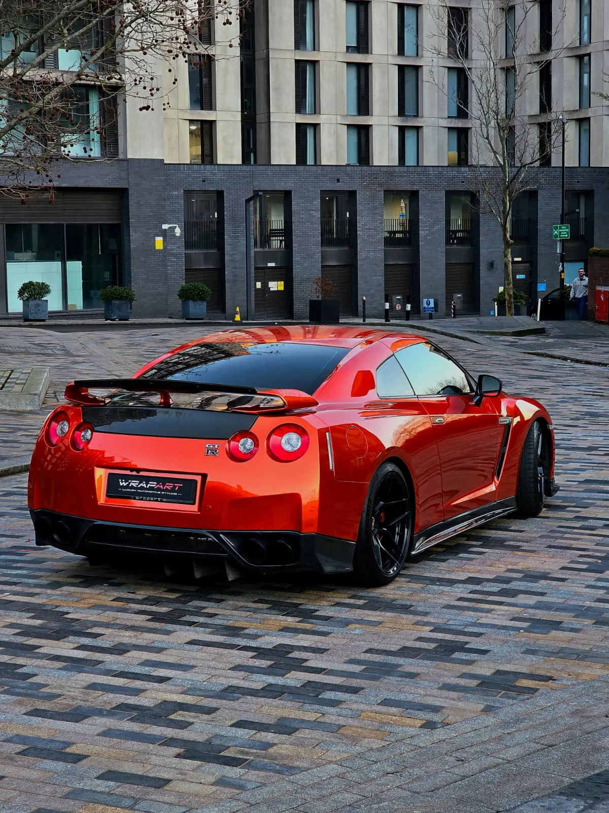 Katsura Chrome Orange Wrap Nissan GT-R