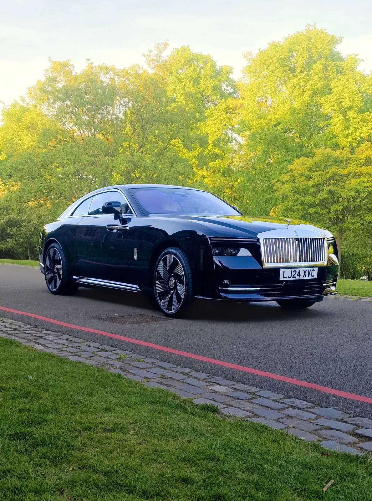 Rolls-Royce Spectre with gloss paint protection film