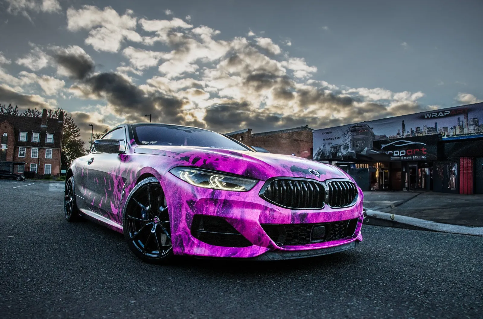 BMW M8 Bespoke Theme Wrap Birmingham