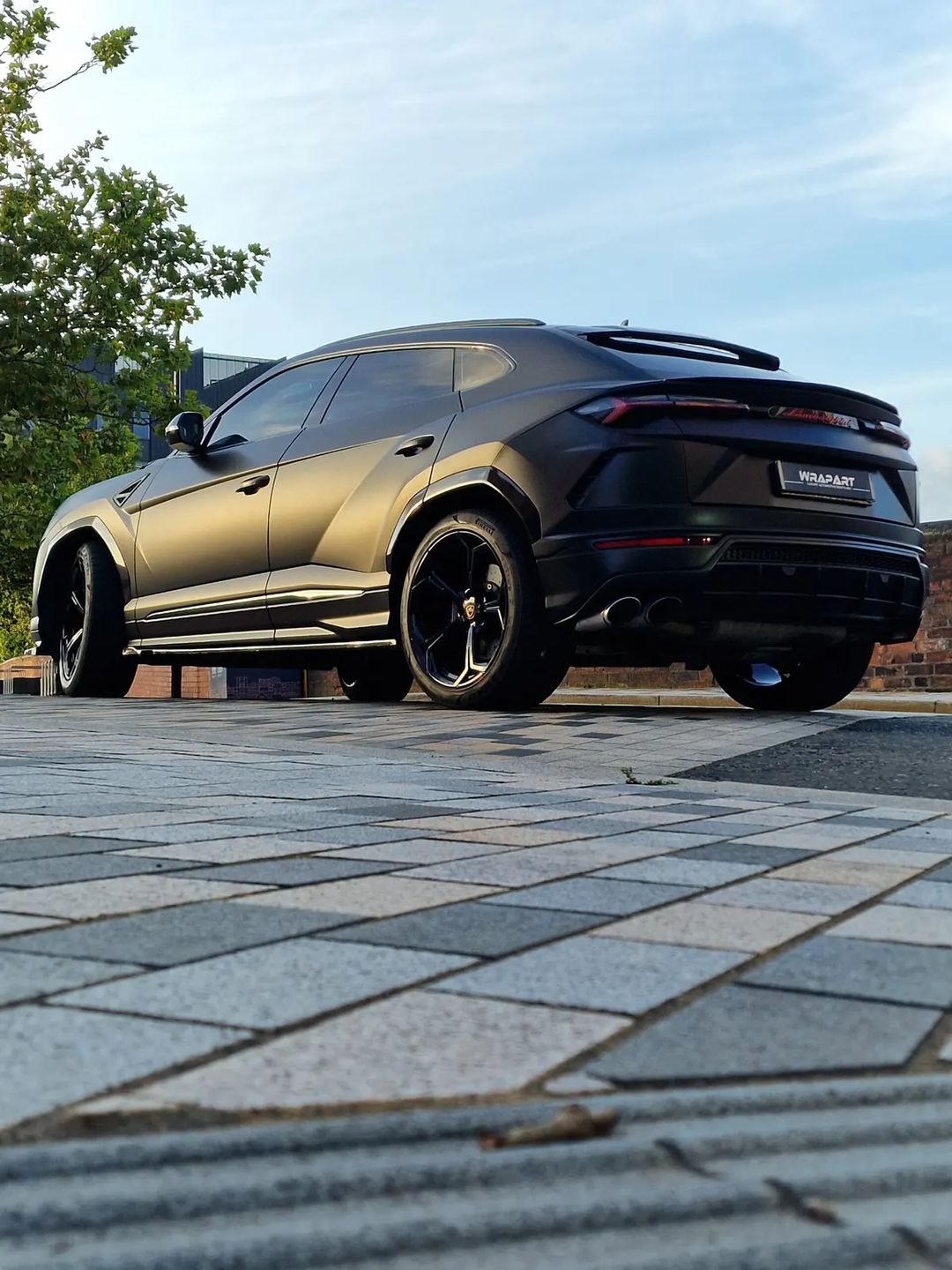 Lamborghini Urus Satin Black Wrap, Body Kit and Red Caliper Paint in Birmingham
