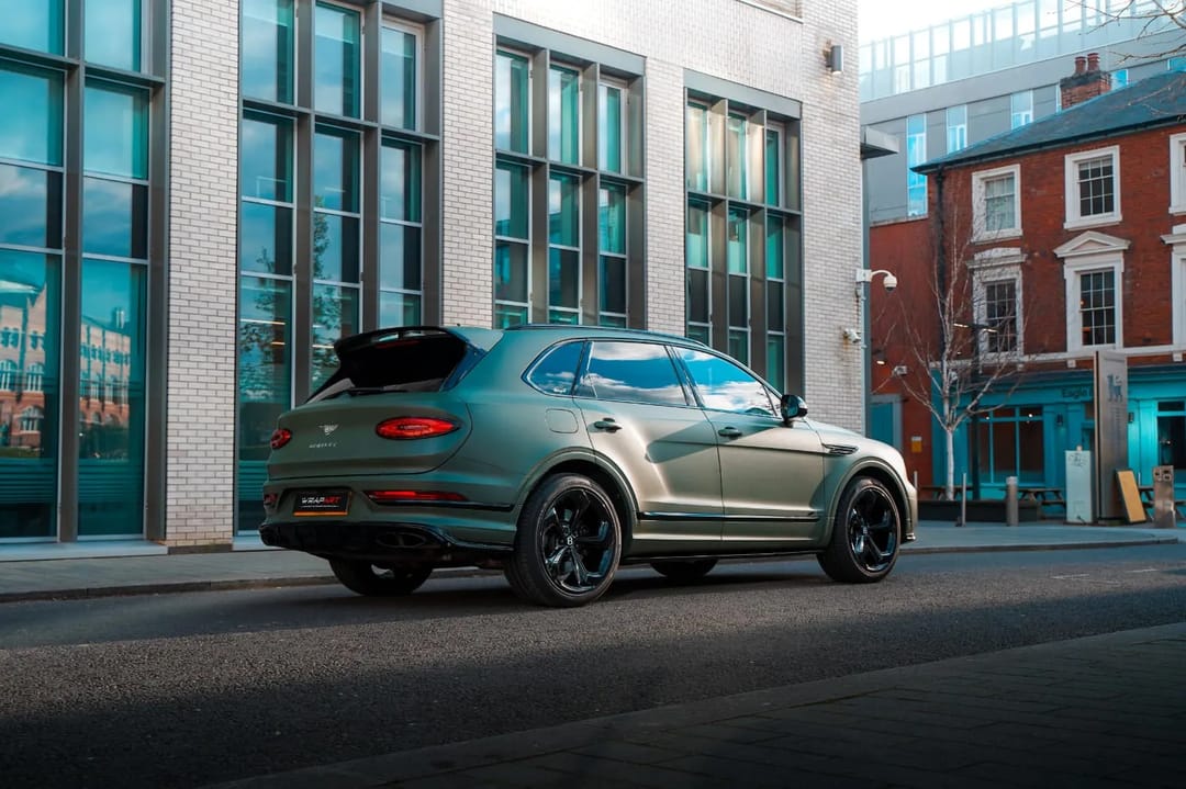 Bentley Bentayga Military Green Colour Change Wrap Birmingham
