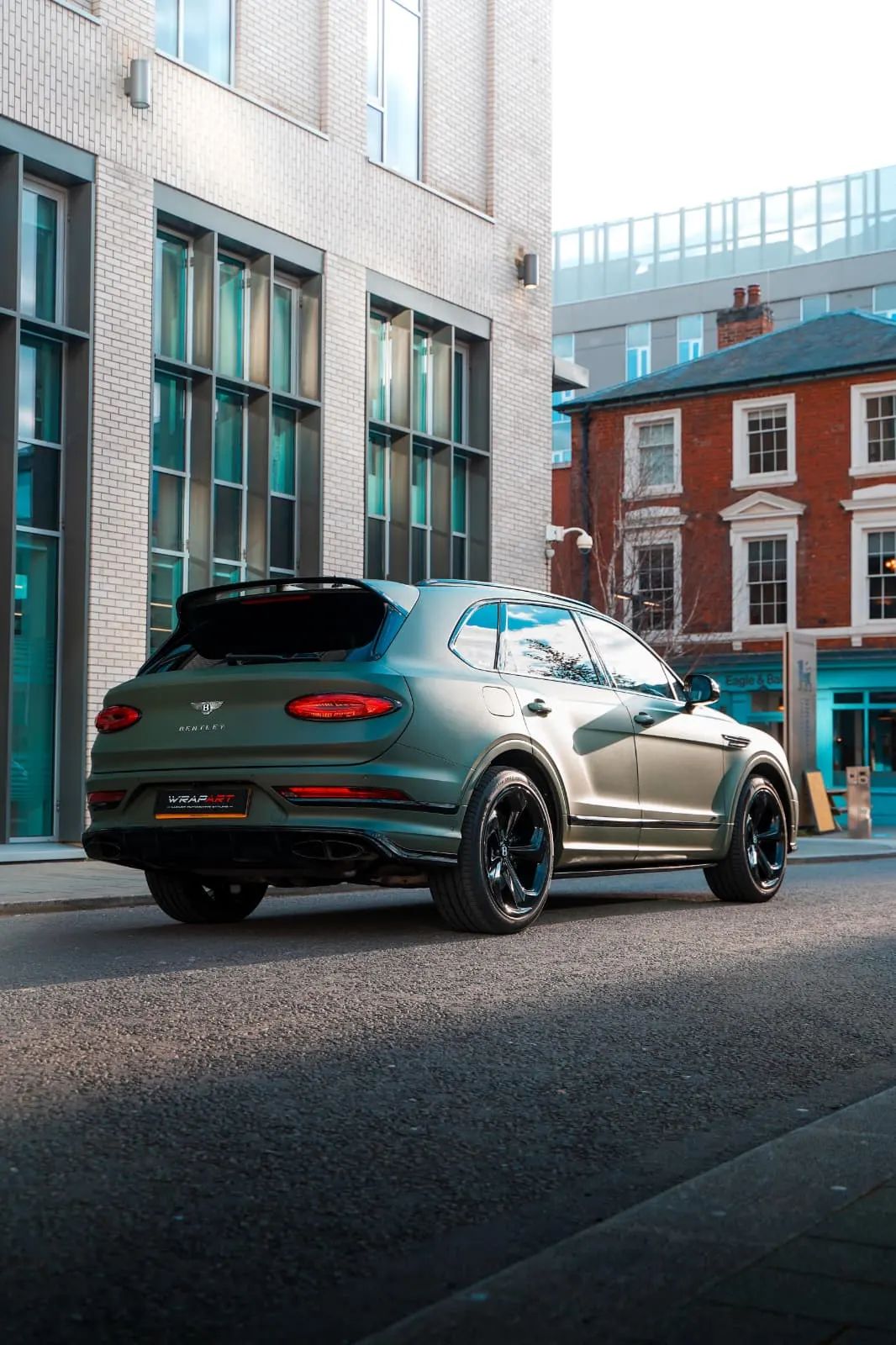 Bentley Bentayga Matte Green Wrap Detail Birmingham