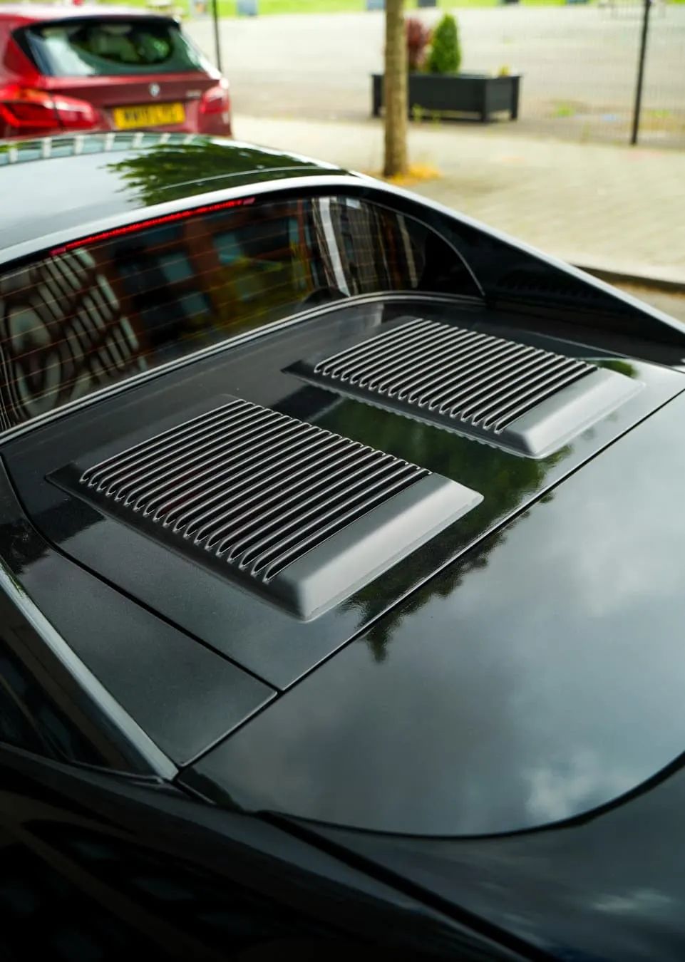 Toyota MR2 Metallic Black Wrap Rear View