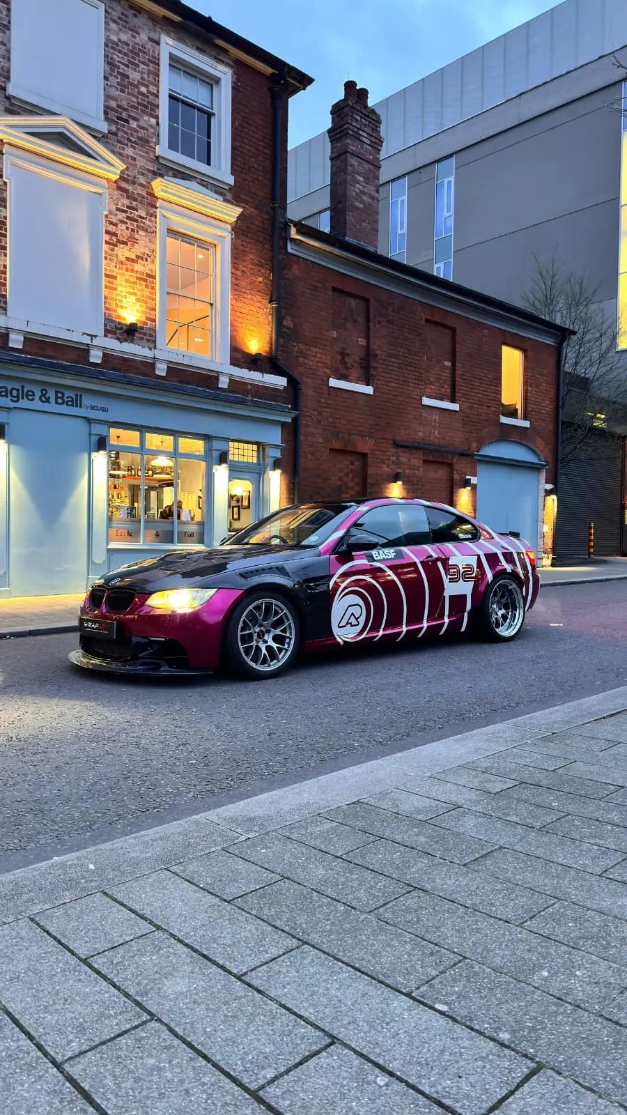BMW E92 High Gloss Rubellite Purple Wrap and Bespoke Livery in Birmingham