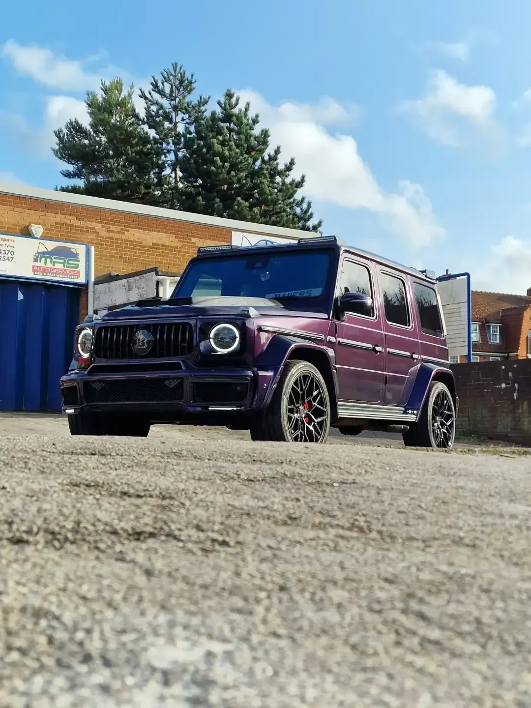 Mercedes Benz G63 Purple Black Wrapping Services available from Wrapart in Birmingham